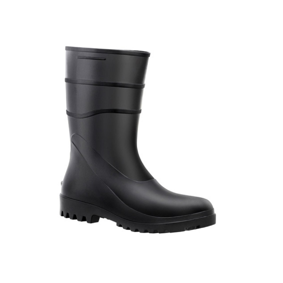 Bota Pvc Cano Curto S/ Forro Preta Bracol